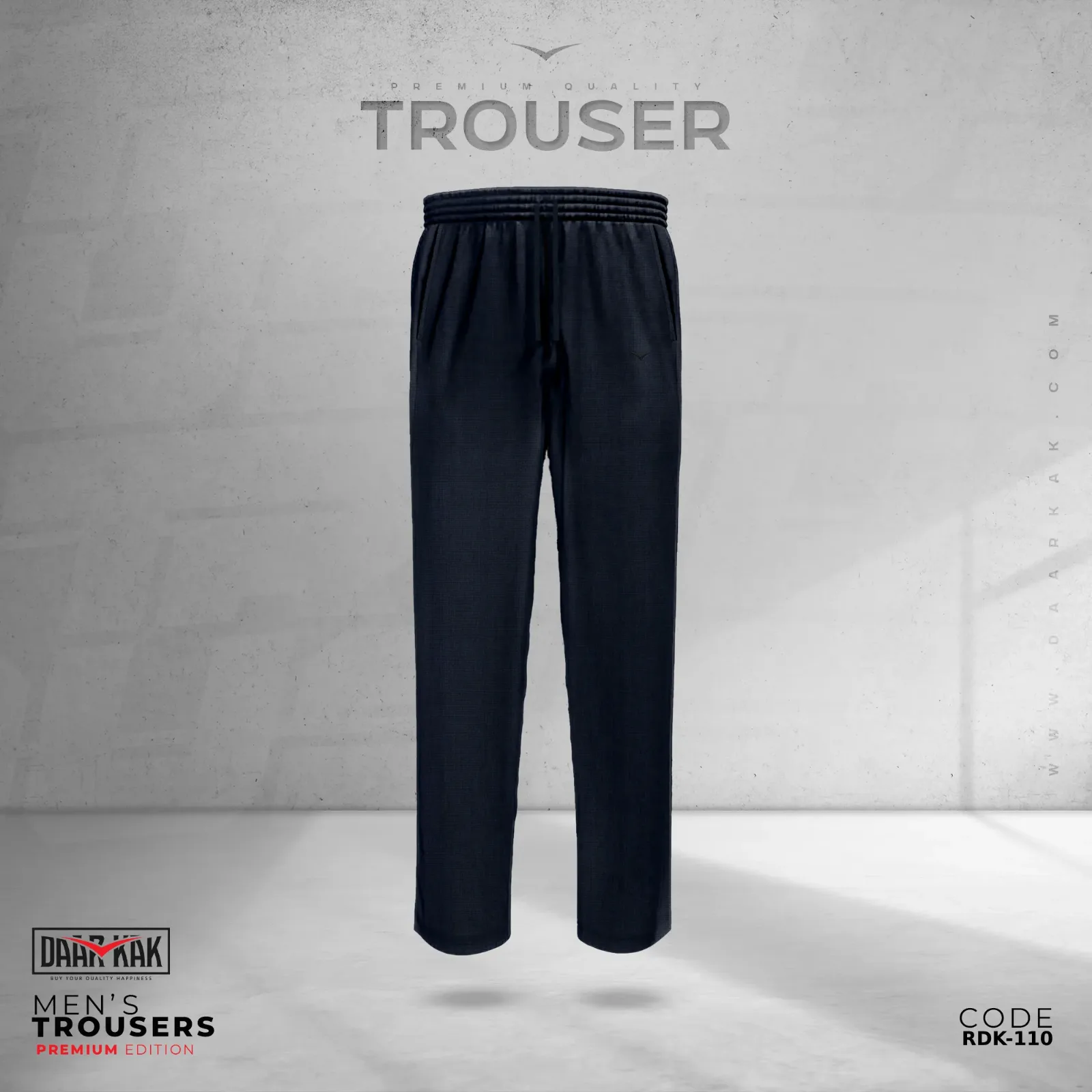 Premium Cotton Trouser Navy Blue Color