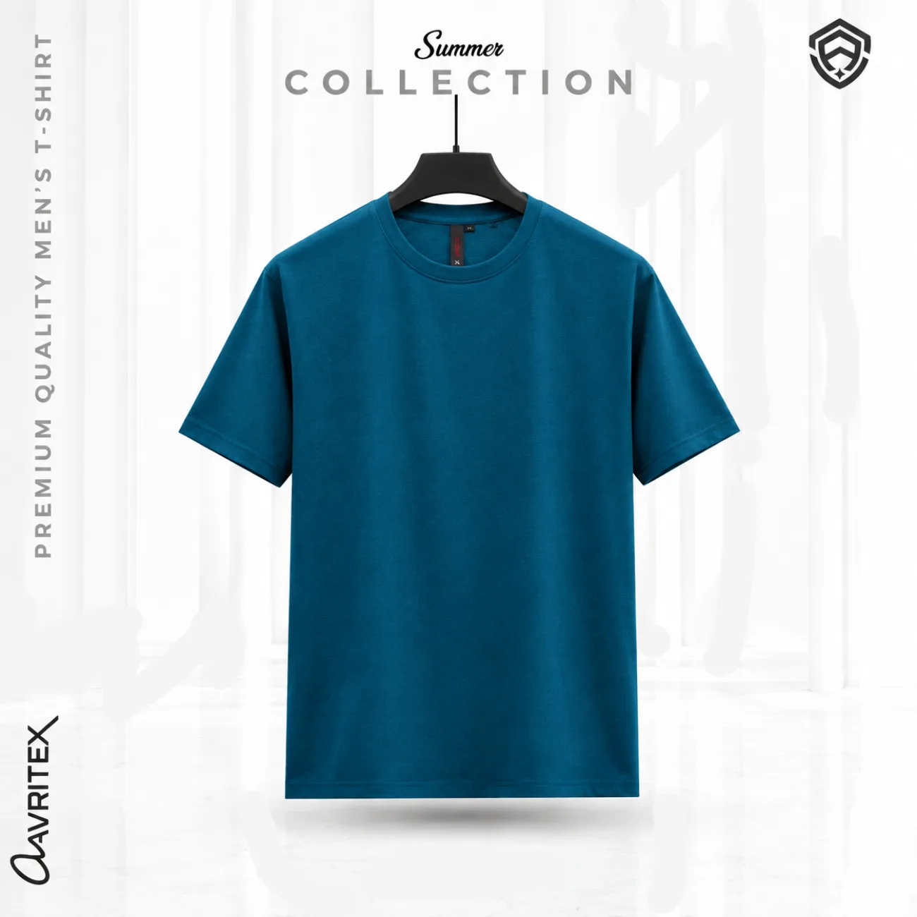 Premium Basic T-Shirt - Petrol Blue Color