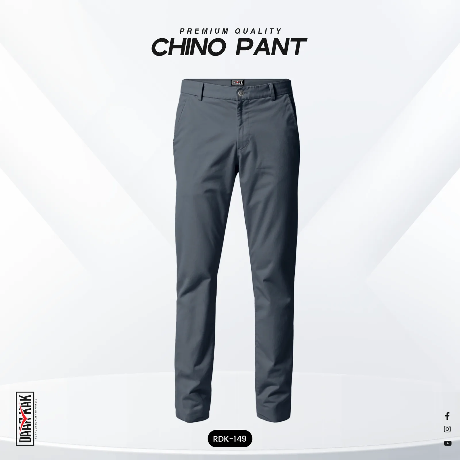 Stylish Chino Pant - Gray Color
