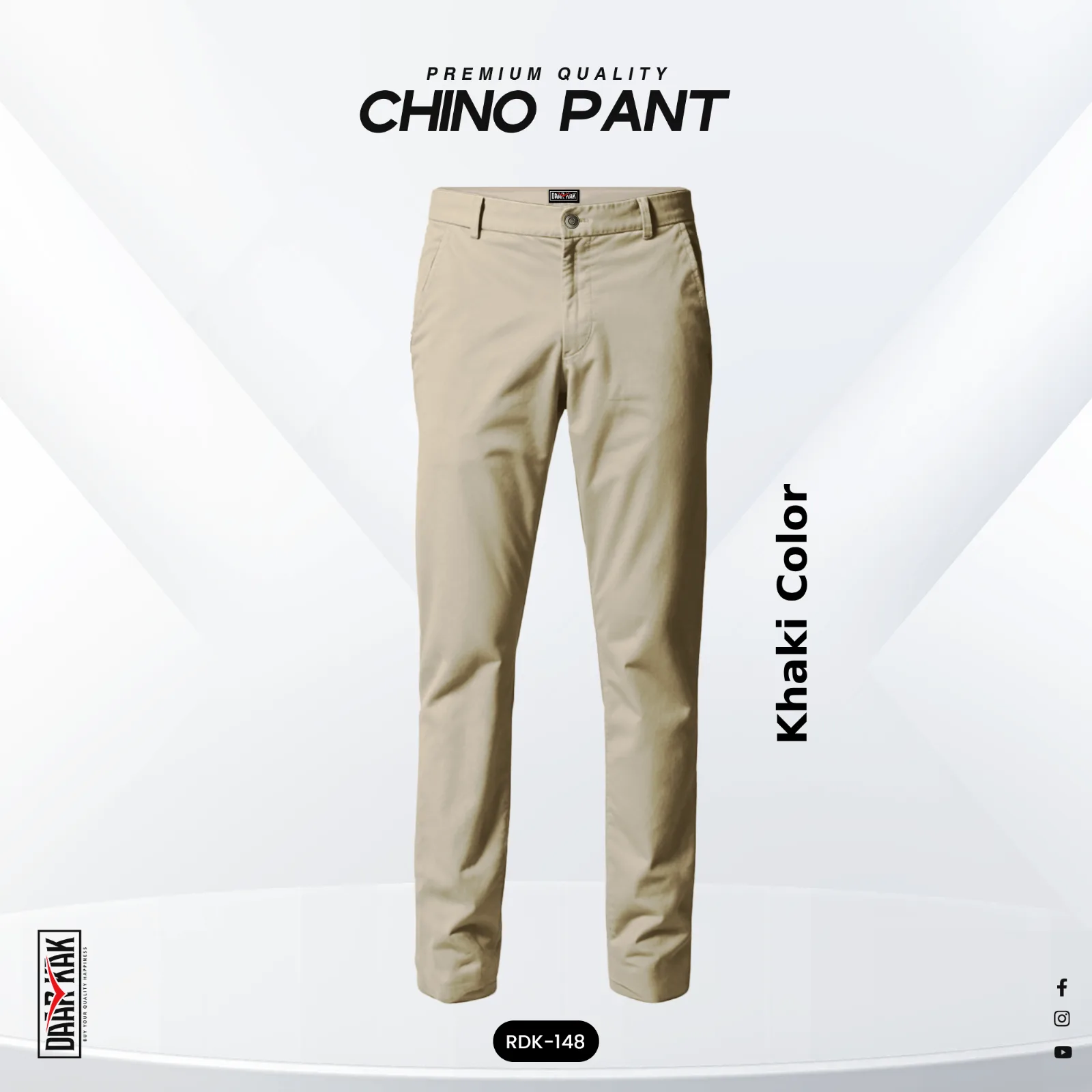 Stylish Chino Pant - Khaki Color