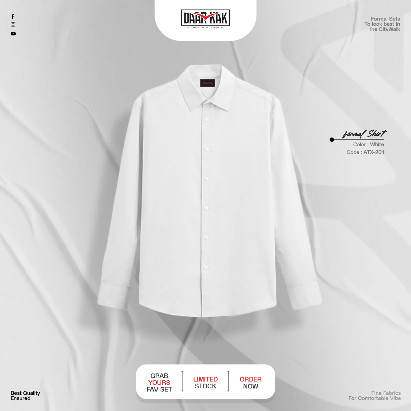 Formal Shirt White Color