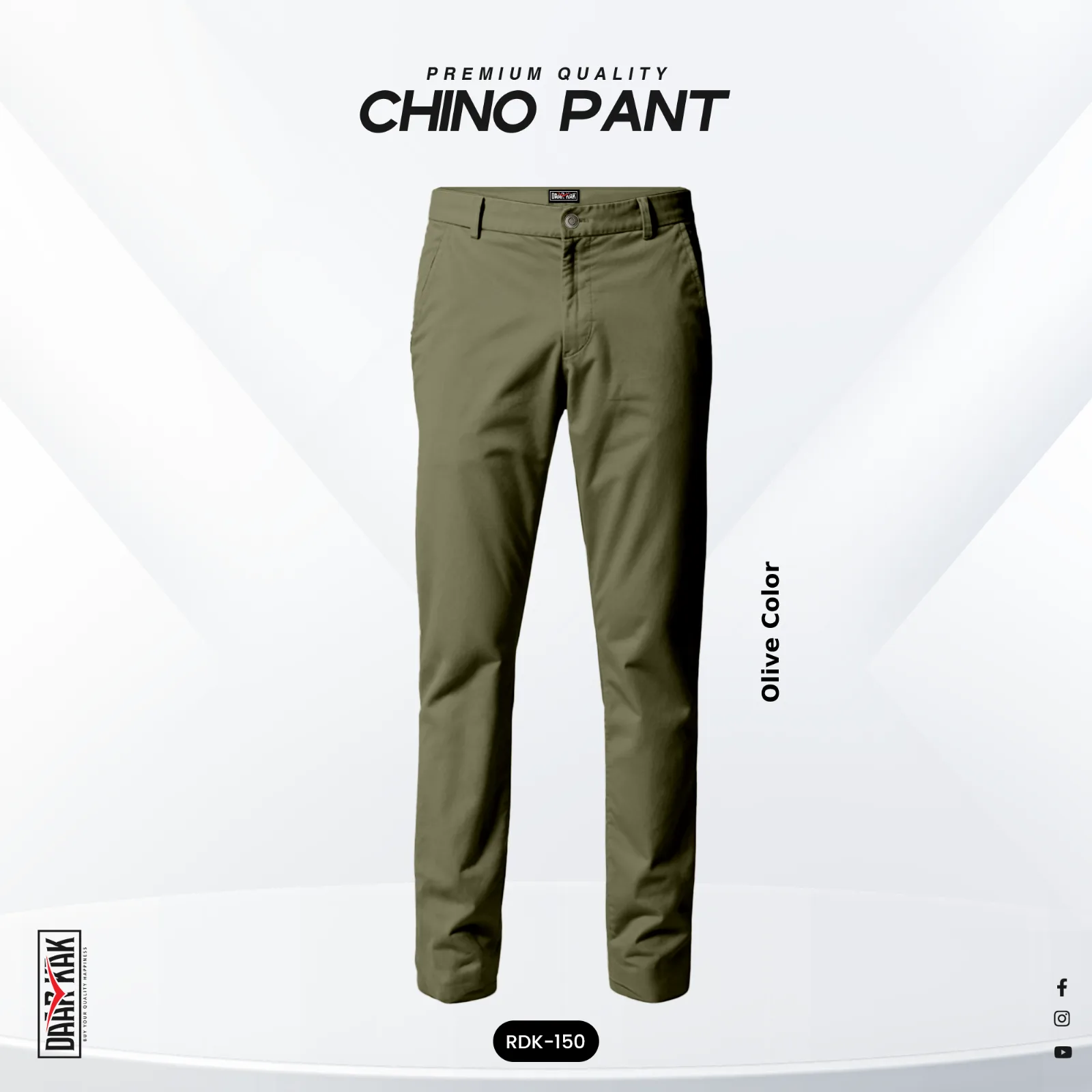 Stylish Chino Pant - Olive Color