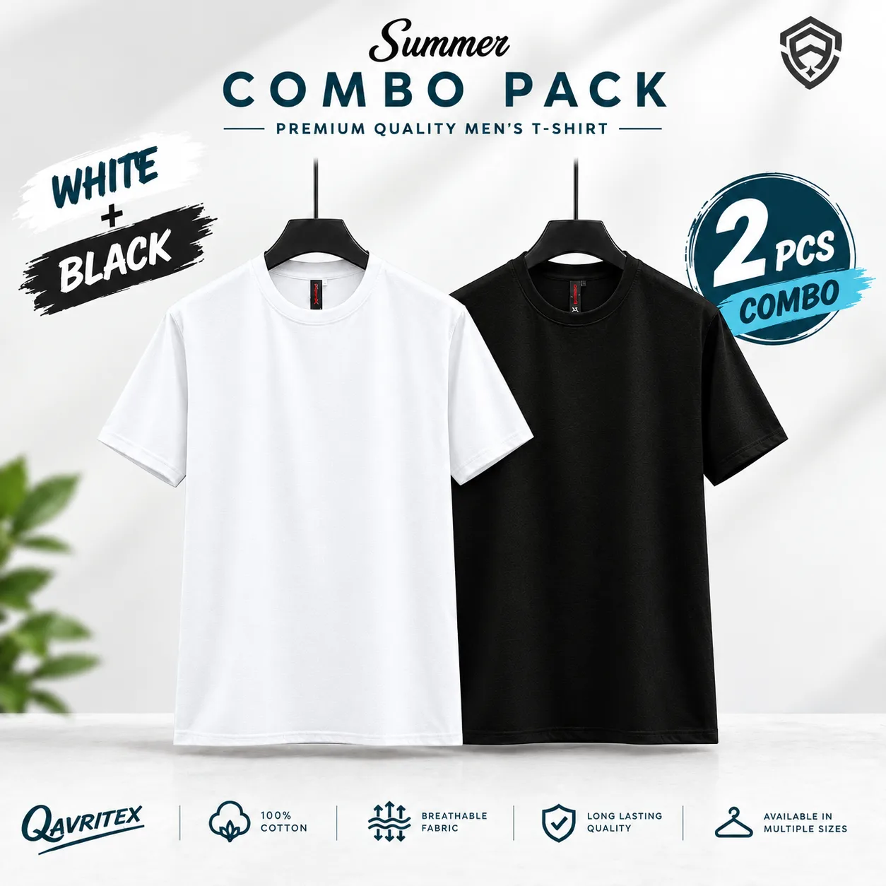 Premium Basic T-Shirt - Black & White Color (Copy)