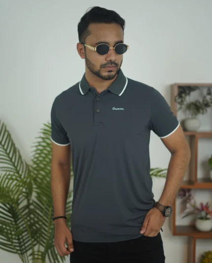 Premium Imported China Fabrics Polo Shirt - Ash