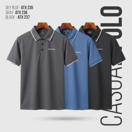 Premium Imported China Fabrics Polo Shirt - 3 Pcs Combo
