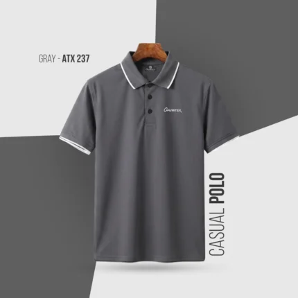Premium Imported China Fabrics Polo Shirt - Ash